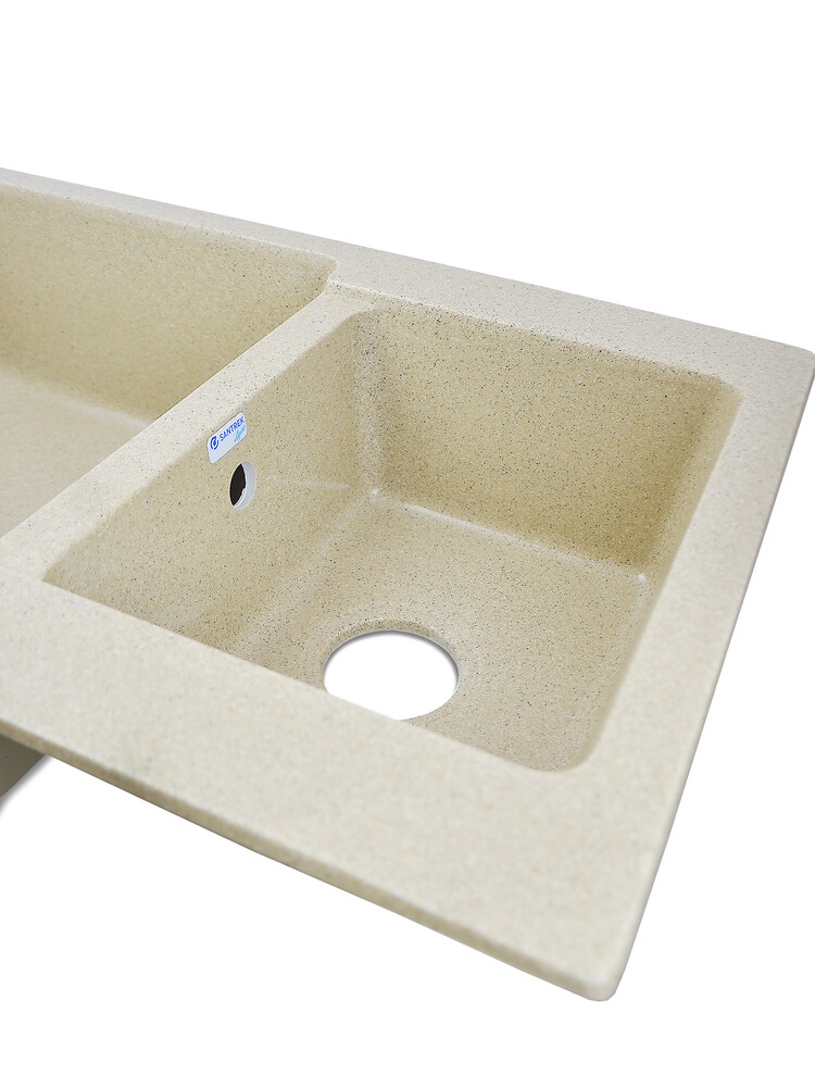 Мойка SANTREK AQUA PRO BOXY SA-B780K 2 чаши 780*510 мм (песок-302) (без сифона)