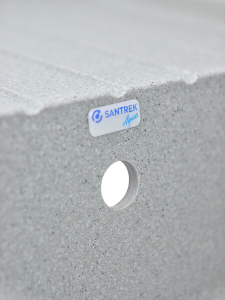 Мойка SANTREK AQUA PRO BOXY SA-B760L чаша+крыло 760*500 мм (серый-310) (+сифон)