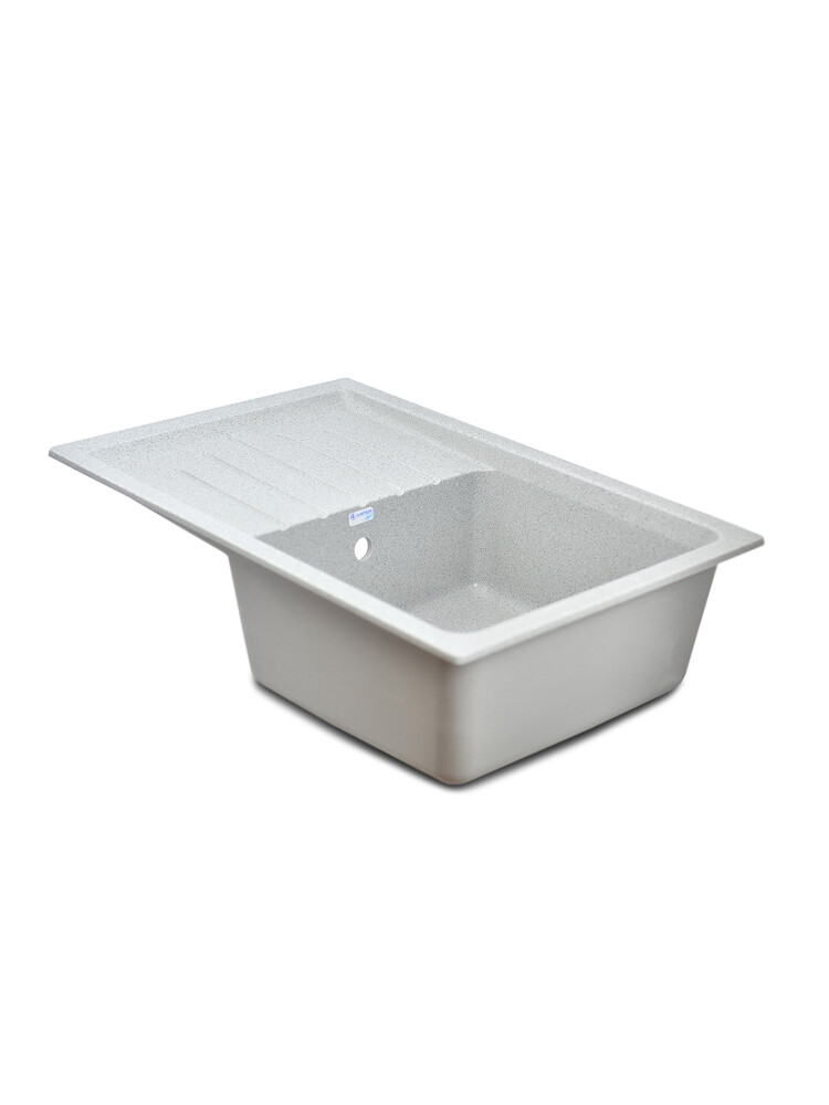 Мойка SANTREK AQUA PRO BOXY SA-B760L чаша+крыло 760*500 мм (серый-310) (+сифон)