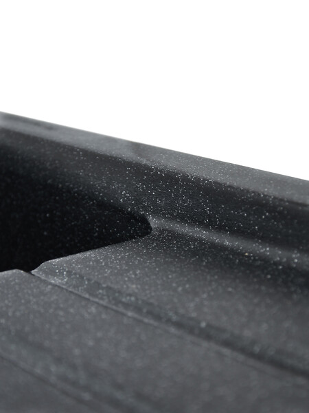 Мойка SANTREK AQUA PRO BOXY SA-B760L чаша+крыло 760*500 мм (черный-308) (+сифон)