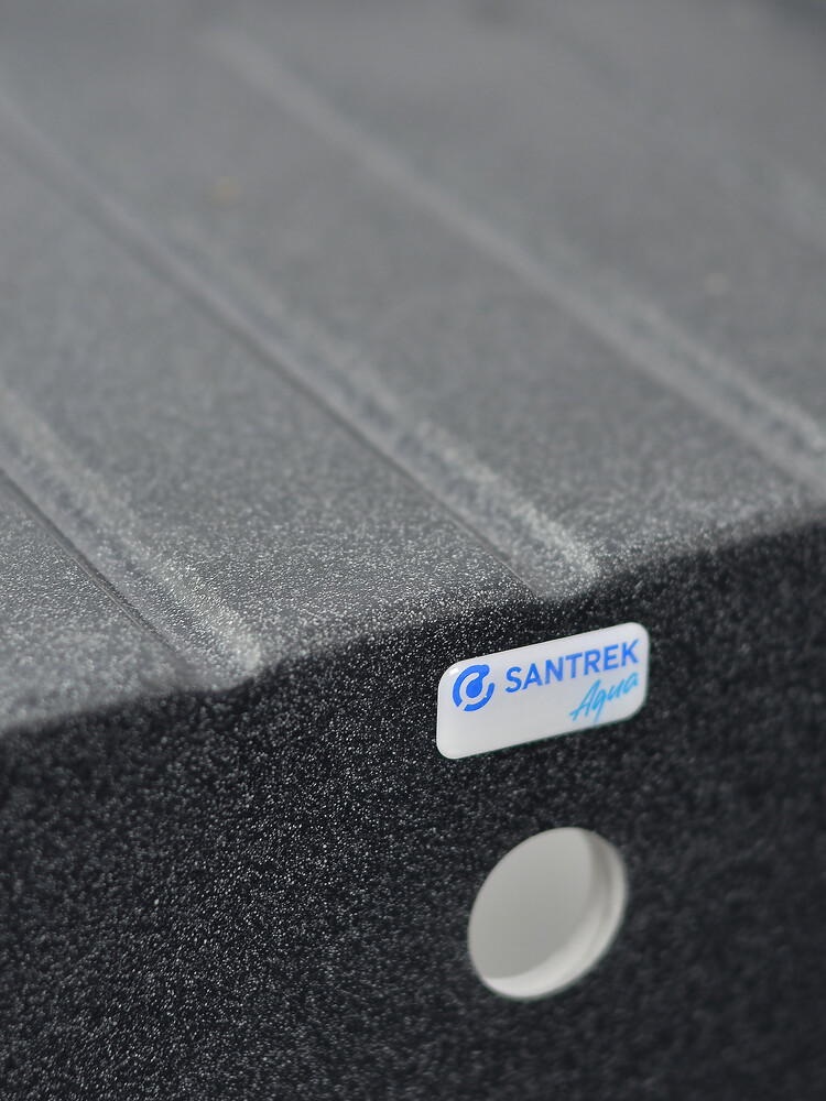 Мойка SANTREK AQUA PRO BOXY SA-B760L чаша+крыло 760*500 мм (графит-309) (+сифон)