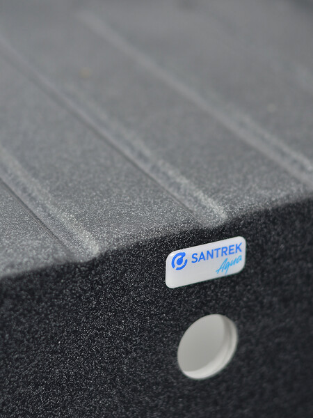 Мойка SANTREK AQUA PRO BOXY SA-B760L чаша+крыло 760*500 мм (графит-309) (+сифон)