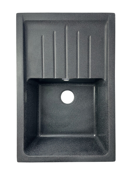 Мойка SANTREK AQUA PRO BOXY SA-B760L чаша+крыло 760*500 мм (графит-309) (+сифон)