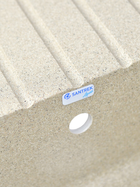 Мойка SANTREK AQUA PRO BOXY SA-B760L чаша+крыло 760*500 мм (песок-302) (+сифон)