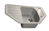 Мойка SANTREK AQUA PRO ANGLE SA-A800 угловая 790*490 мм (серый-310) (+сифон)