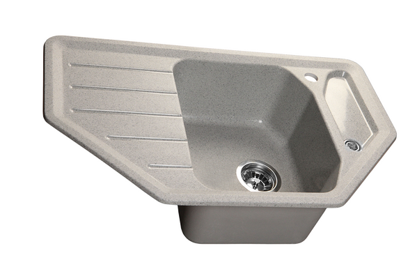 Мойка SANTREK AQUA PRO ANGLE SA-A800 угловая 790*490 мм (серый-310) (+сифон)