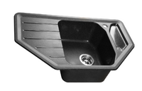 Мойка SANTREK AQUA PRO ANGLE SA-A800 угловая 790*490 мм (черый-308) (+сифон)