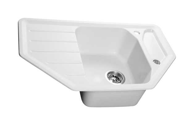 Мойка SANTREK AQUA PRO ANGLE SA-A800 угловая 790*490 мм (иней-321) (+сифон)