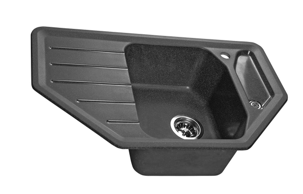 Мойка SANTREK AQUA PRO ANGLE SA-A800 угловая 790*490 мм (графит-309) (+сифон)