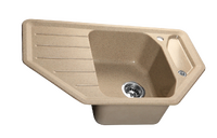 Мойка SANTREK AQUA PRO ANGLE SA-A800 угловая 790*490 мм (песок-302) (+сифон)