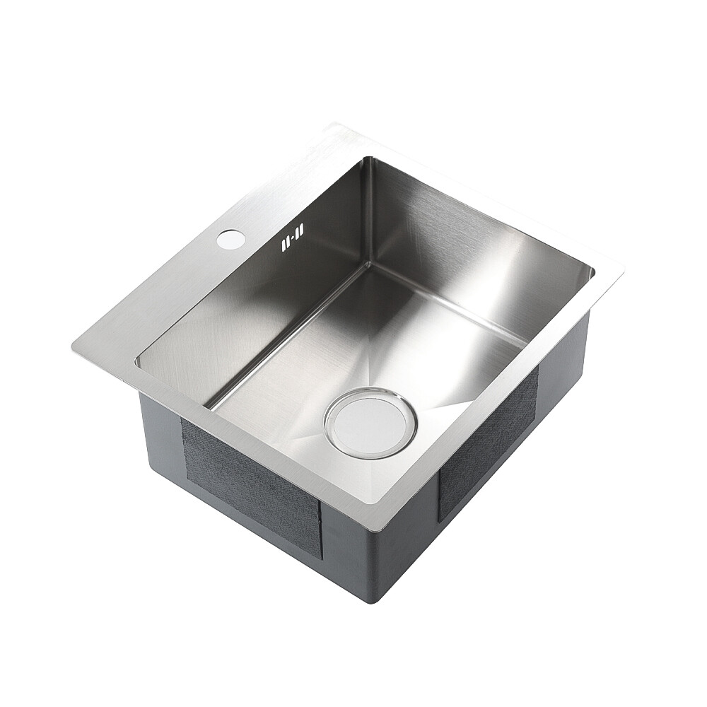 Мойка нерж врезная 500х450х200 т 3,0 САТИН R5045H (+ сифон) AISI 304 MLN БЕЗ КОЛЛАНДЕРА