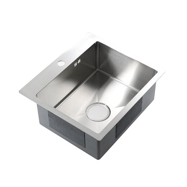 Мойка нерж врезная 500х450х200 т 3,0 САТИН R5045H (+ сифон) AISI 304 MLN БЕЗ КОЛЛАНДЕРА