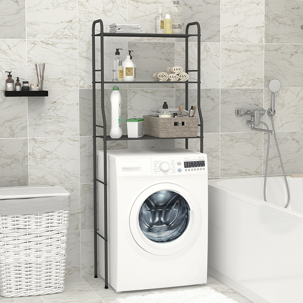 Стеллаж "Атлантик 23" над стиральной машиной 65,5х30х167 см (Графит) ЗМИ (СТА23  ГР)