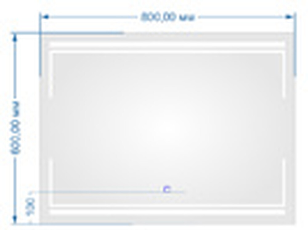 Зеркало SANTREK HOME с LED подсветкой "СИРИУС" 600х800мм СНЯТО