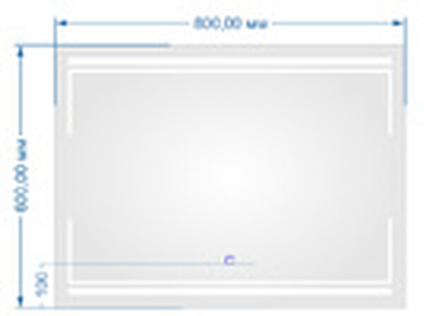 Зеркало SANTREK HOME с LED подсветкой "СИРИУС" 600х800мм СНЯТО