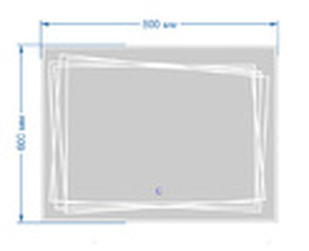 Зеркало SANTREK HOME с LED подсветкой "АВРОРА " 800х600мм