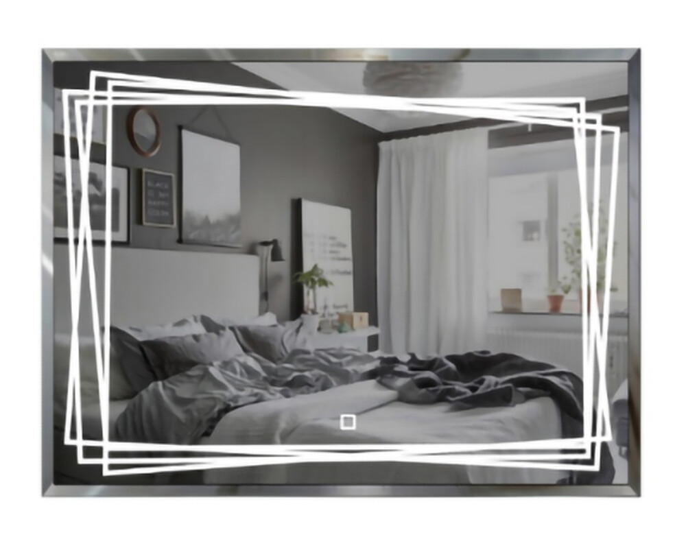 Зеркало SANTREK HOME с LED подсветкой "АВРОРА " 800х600мм