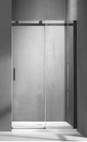 Душевое ограждение SANTREK AQUA Evo-DF-1700-C-Matt Black 1700*1950 Прямое, стекло Прозр. 8мм, профиль Чёрный
