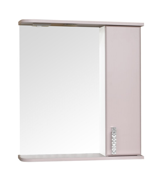 Зеркало-шкаф SANTREK HOME "Марта-60" (Розовый Матовый) Правый 600*725*180 *