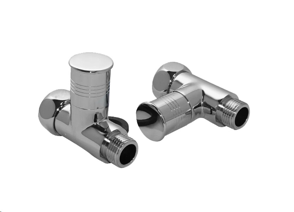 Вентиль прямой г/ш 1х3/4"  (Белый матовый) 2шт 16018