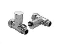 Вентиль прямой г/ш 1х3/4"  (Белый матовый) 2шт 16018