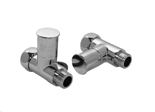 Вентиль прямой г/ш 1х3/4"  (Белый матовый) 2шт 16018