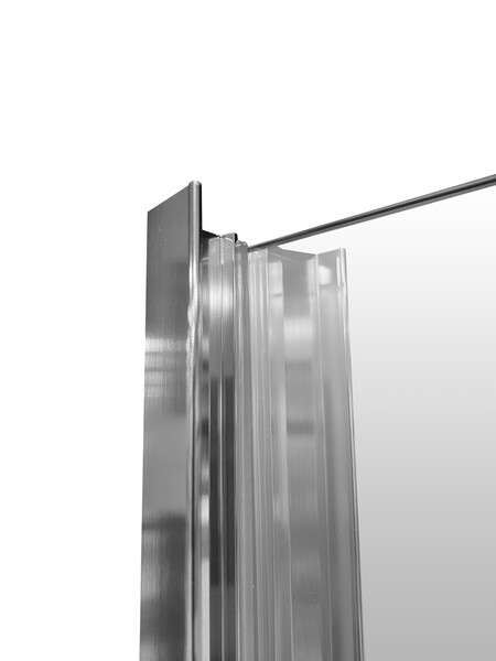 Душевое ограждение SANTREK AQUA Time -DF-DP-900-C-Chrome 900*1950 Прямое стекло Прозр 6 мм, профиль Хром