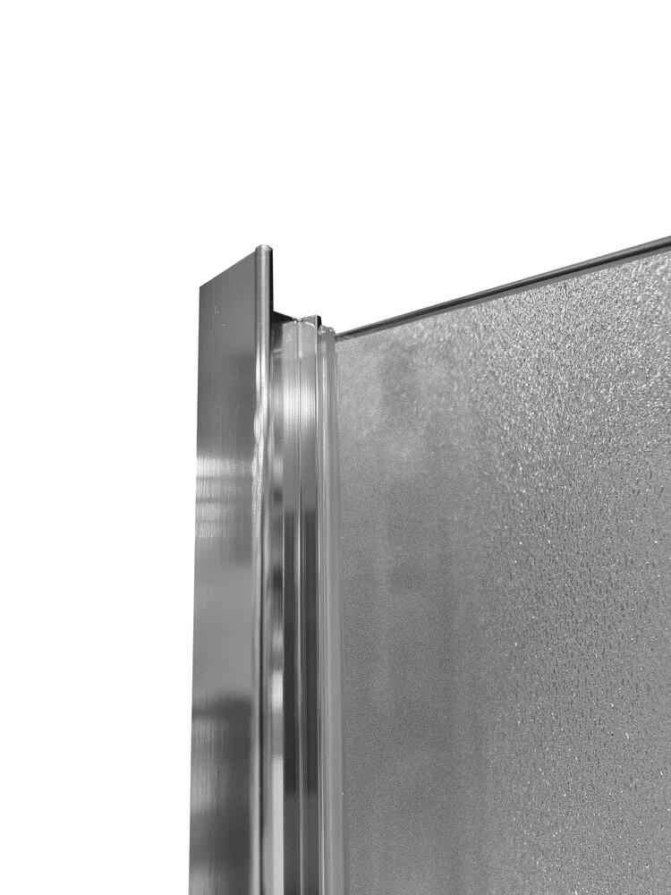 Душевое ограждение SANTREK AQUA Time- DF-DP-1200-G-Chrome 1200*1950 Прямое стекло Грейп 6 мм, профиль Хром