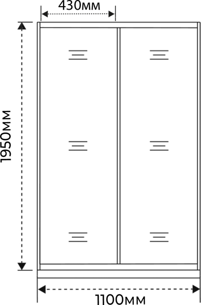 Душевое ограждение SANTREK AQUA Time- DF-1100-C-Chrome 1100*1950 Прямое стекло Прозр 6 мм, профиль Хром