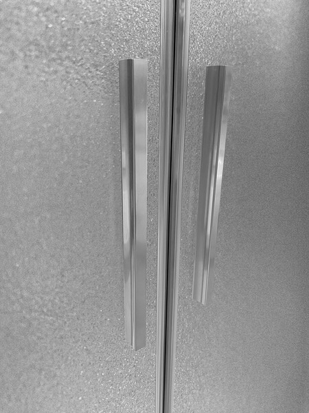 Душевое ограждение SANTREK AQUA Time- DF-1500-G-Chrome 1500*1950 Прямое стекло Грейп 6 мм, профиль Хром