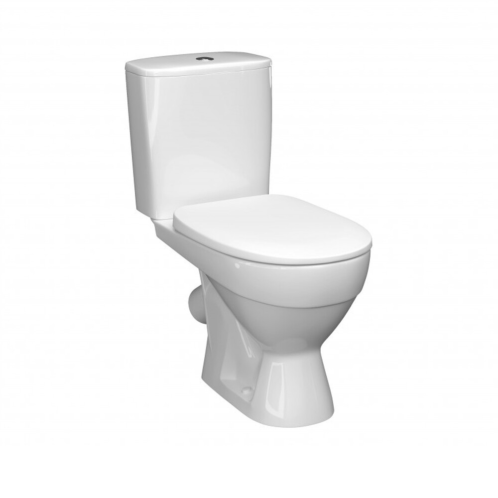 Унитаз-компакт "ТОЛЕДО" БЕЛЫЙ (2-режим. ИНКОЭР сид.DP, косой  выпуск)  КЕРАМИН 467304