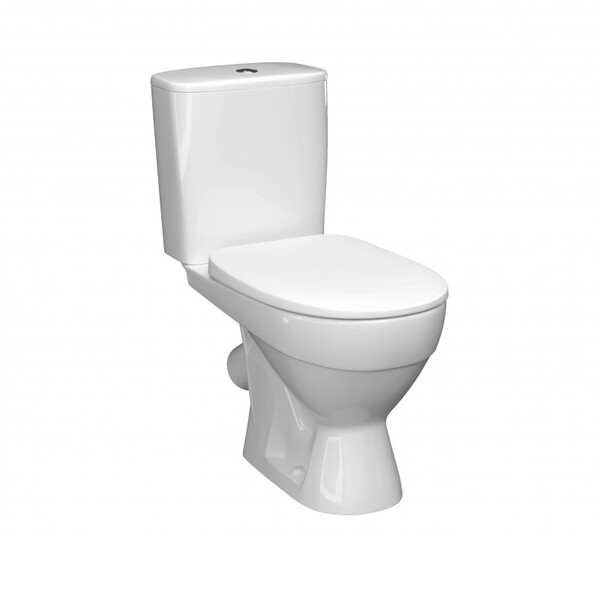 Унитаз-компакт "ТОЛЕДО" БЕЛЫЙ (2-режим. ИНКОЭР сид.DP, косой  выпуск)  КЕРАМИН 467304