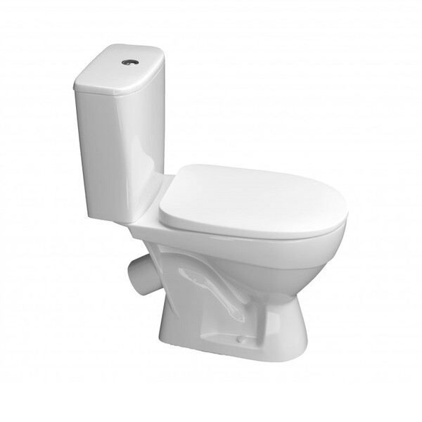 Унитаз-компакт "ТОЛЕДО" БЕЛЫЙ (2-режим. ИНКОЭР сид.DP, косой  выпуск)  КЕРАМИН 467304