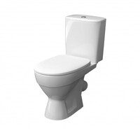 Унитаз-компакт "ТОЛЕДО" БЕЛЫЙ (2-режим. ИНКОЭР сид.DP, косой  выпуск)  КЕРАМИН 467304