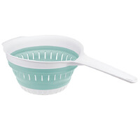 Дуршлаг ФЛЕКС складной с ручкой  Морская волна ("М-пластика") (М 1127)