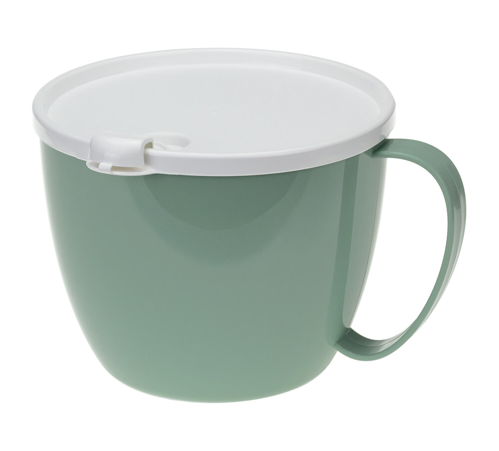 Кружка для супа 0,7 л с крышкой Фисташковый("М-пластика") (М 1214)