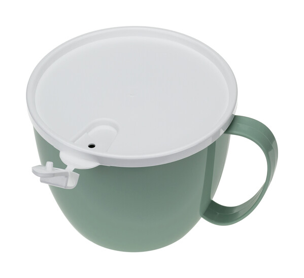 Кружка для супа 0,7 л с крышкой Фисташковый("М-пластика") (М 1214)