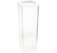 Емкость для сыпучих продуктов СТЕП 1,9 л 10*10*28см Белый ("М-пластика") (М 1294)