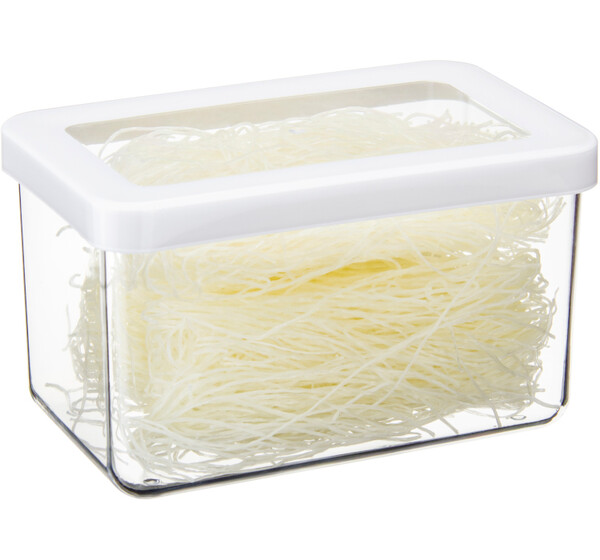 Емкость для сыпучих продуктов СТЕП 1,1 л 16*10*9,5см Белый ("М-пластика") (М 1296)