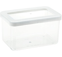 Емкость для сыпучих продуктов СТЕП 1,1 л 16*10*9,5см Белый ("М-пластика") (М 1296)