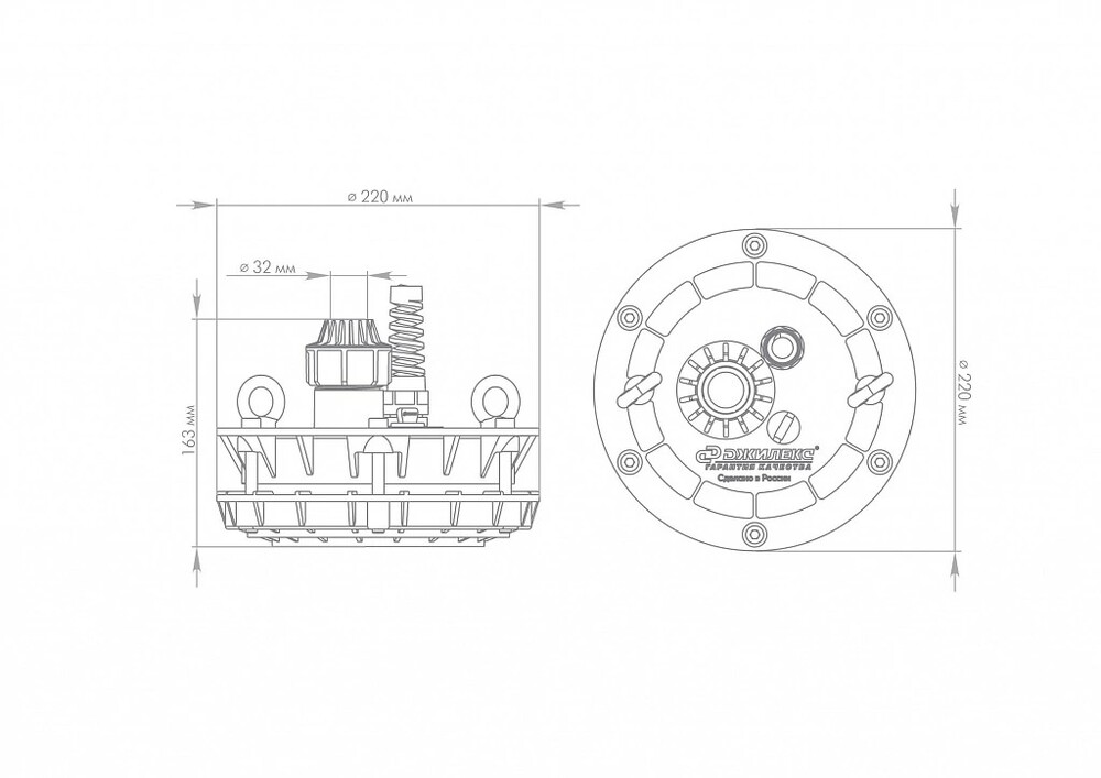 Оголовок скважинный ДЖИЛЕКС пластиковый ОСП 110-133/32 "ХИТ" 6301