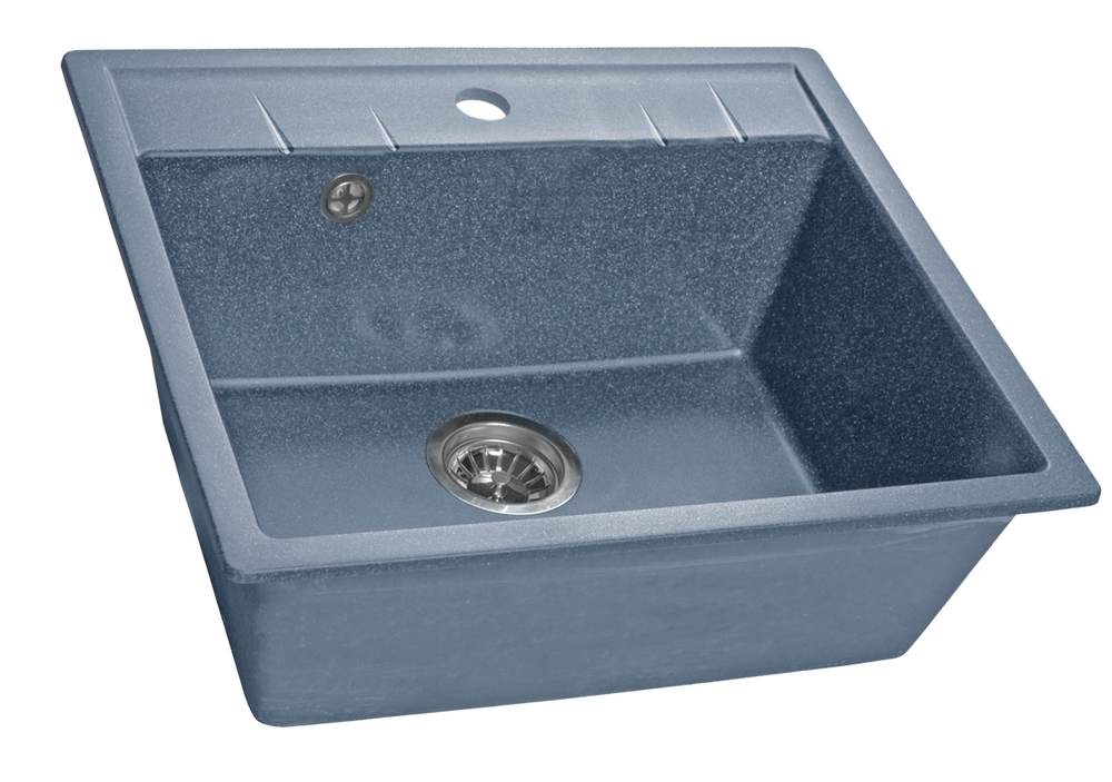 Мойка SANTREK AQUA PRO SQUARE SA-S561 1 чаша 560*500 мм (графит-309) (+сифон)