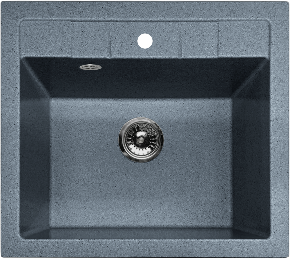 Мойка SANTREK AQUA PRO SQUARE SA-S561 1 чаша 560*500 мм (графит-309) (+сифон)
