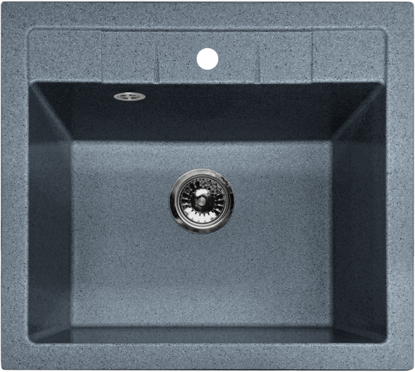 Мойка SANTREK AQUA PRO SQUARE SA-S561 1 чаша 560*500 мм (графит-309) (+сифон)
