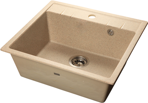 Мойка SANTREK AQUA PRO SQUARE SA-S561 1 чаша 560*500 мм (песок-302) (+сифон)