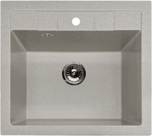 Мойка SANTREK AQUA PRO SQUARE SA-S561 1 чаша 560*500 мм (серый-310) (+сифон)