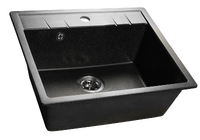 Мойка SANTREK AQUA PRO SQUARE SA-S561 1 чаша 560*500 мм (черный-308) (+сифон)