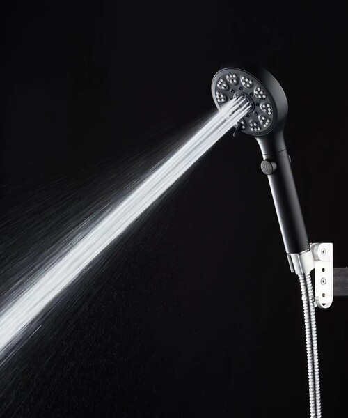 Лейка SANTREK AQUA MS-6206 пакет (черный) 6-ти режимная d=100мм L=270мм
