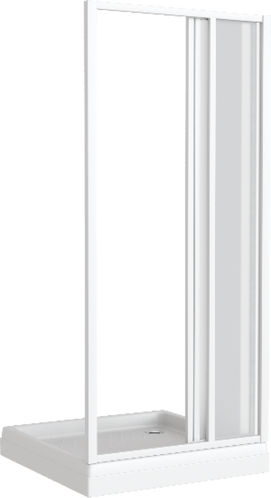 Душевая дверь прямая GOOD DOOR САНТРА 1200х1850 вотер пластик 3 створки (без поддона и автослива) ШТ00011