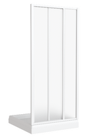 Душевая дверь прямая GOOD DOOR САНТРА 1200х1850 вотер пластик 3 створки (без поддона и автослива) ШТ00011